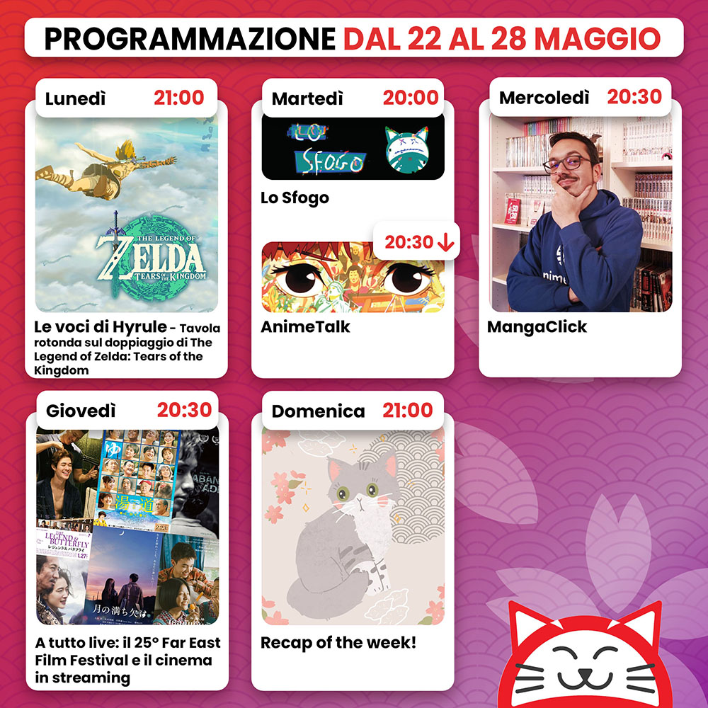 Calendario Twitch AC 22 AL 28 MAG Calendario Twitch AC 22 AL 28 MAG